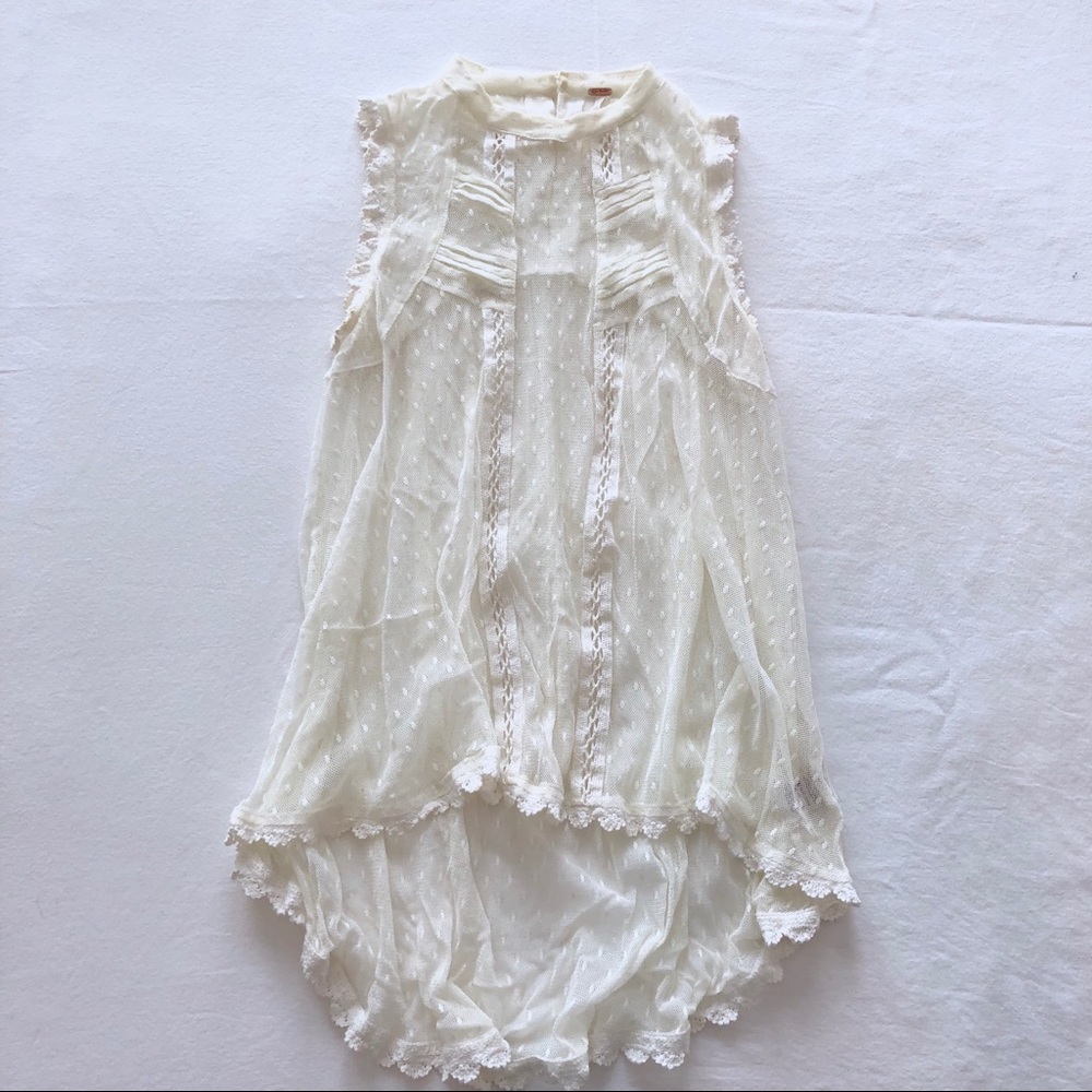 High Neck Lace Blouse